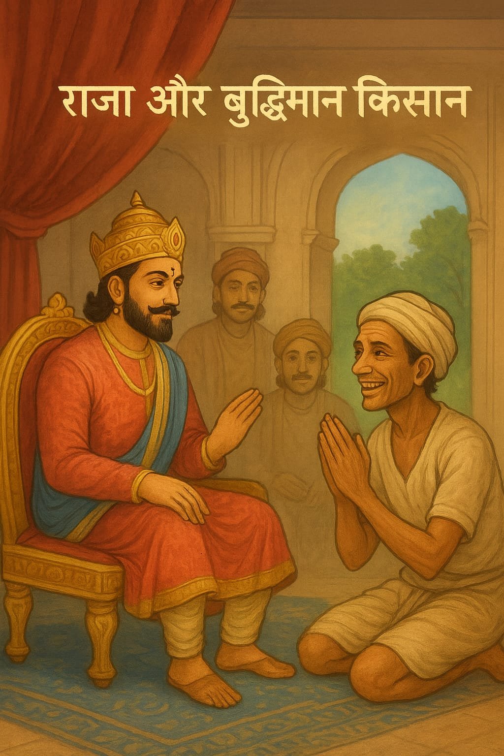 राजा और बुद्धिमान किसान – प्रेरणादायक कहानी | ज्ञान, विनम्रता और संतोष की सीख