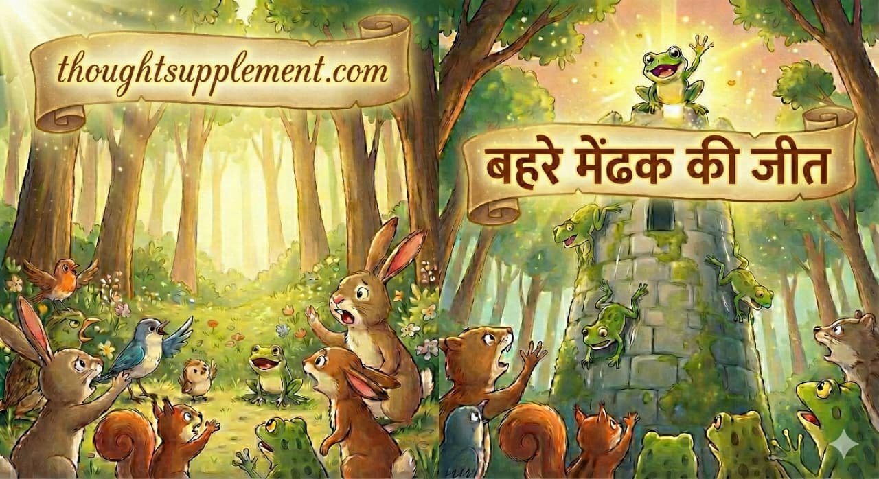 बहरे मेंढक की जीत | Motivational Story for Kids in Hindi